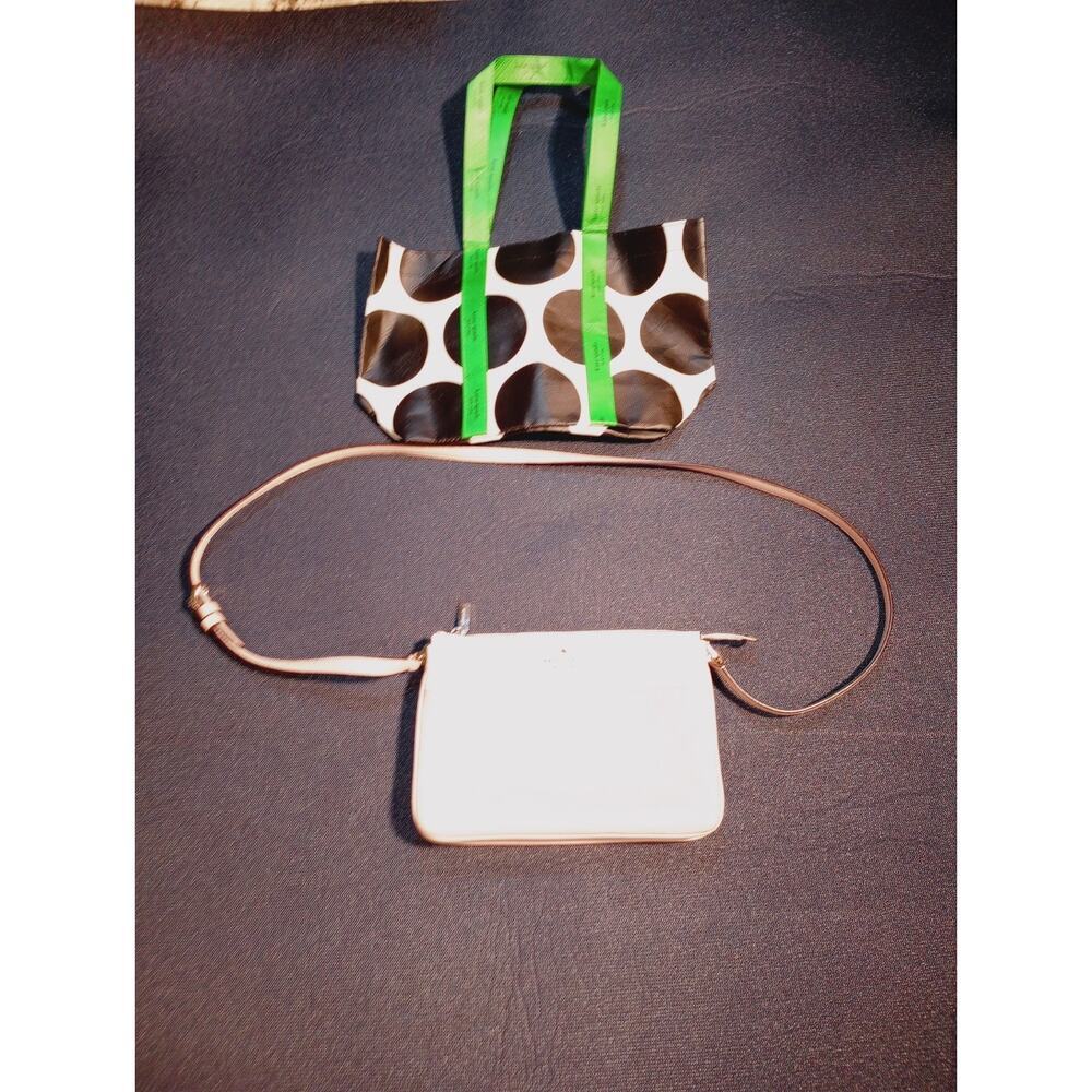 Kate Spade New‎ York Leather Crossbody Zipper Bag And Small Carry Bag